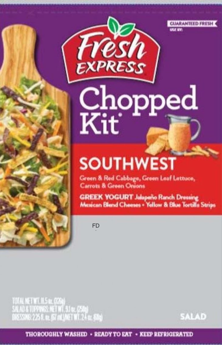 Fresh Express Southwest Chopped Kit Recalled For Allergens