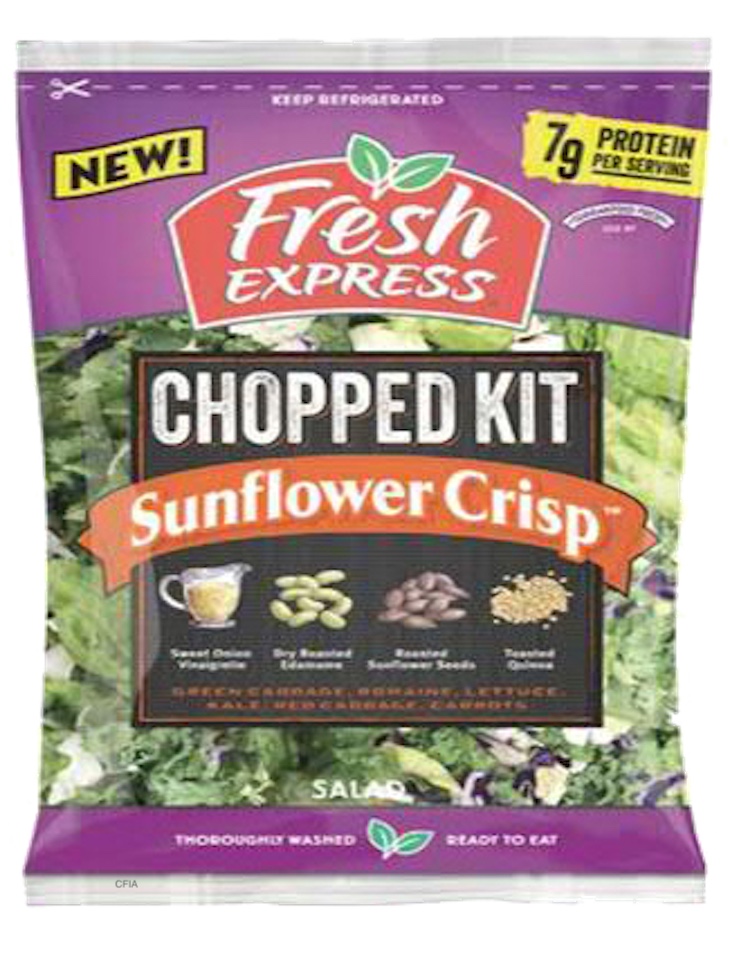 Fresh Express Sunflower Crisp Salad E. coli Outbreak in Canada Updated