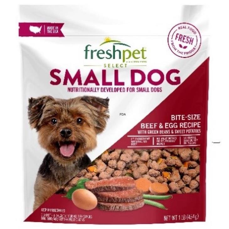 FreshPet Select Small Dog Beef & Egg Dog Food Recalled For Salmonella