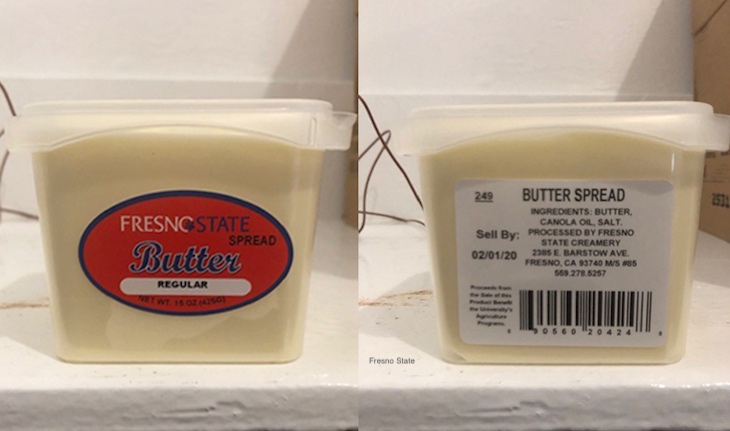 Fresno State Creamery Recalls Butter Spread For Listeria
