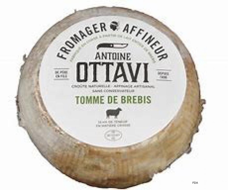 Fromager Ottavi Tome De Brebis Cheese Recalled For Listeria