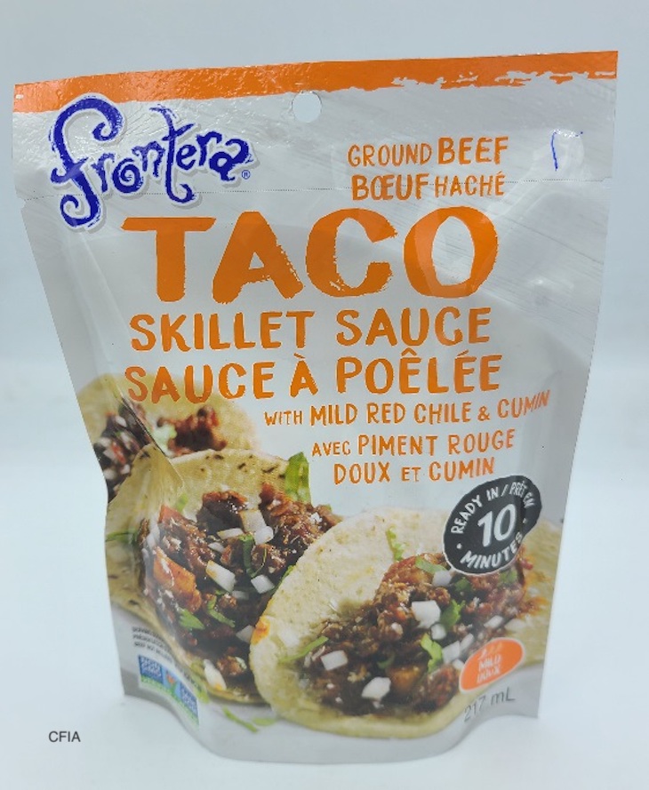 Frontera Ground Beef Taco Skillet Sauce Recalled For Allergen