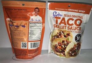 Frontera Taco Skillet Sauce Recall