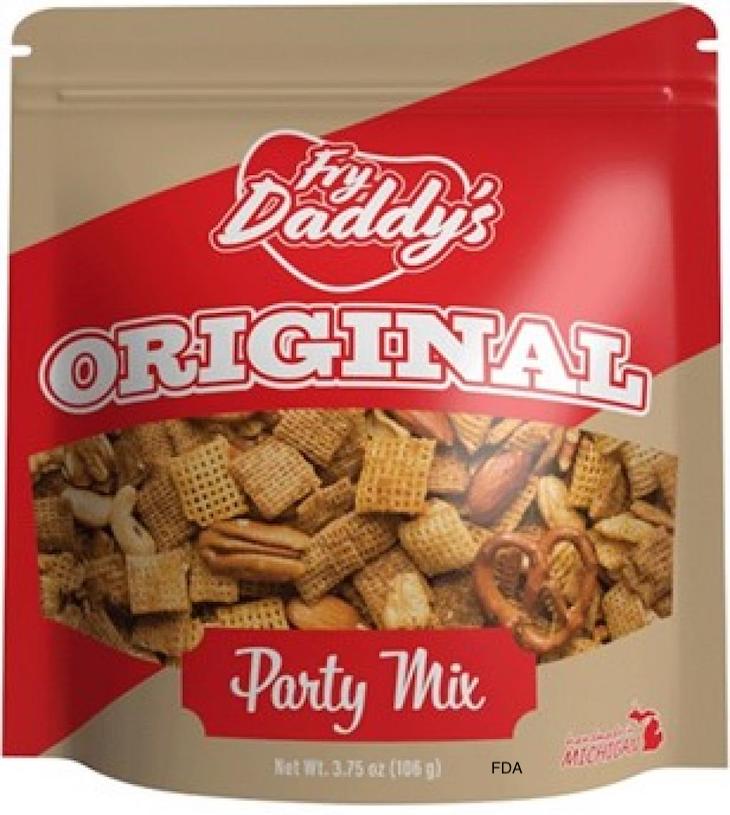 Fry Daddy Party Mixes Recalled For Undeclared Walnuts