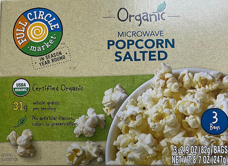 Full Circle Organic Microwave Popcorn Recalled For Undeclared Milk