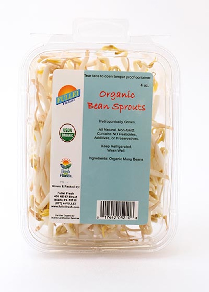 Fullei Fresh Organic Bean Sprouts Listeria
