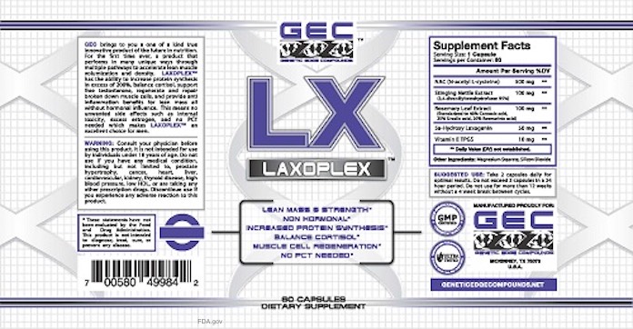 GEC Laxoplex Recall