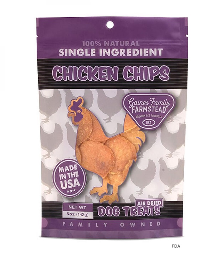 Gaines Family Farmstead Chicken Chips Recalled For Salmonella 