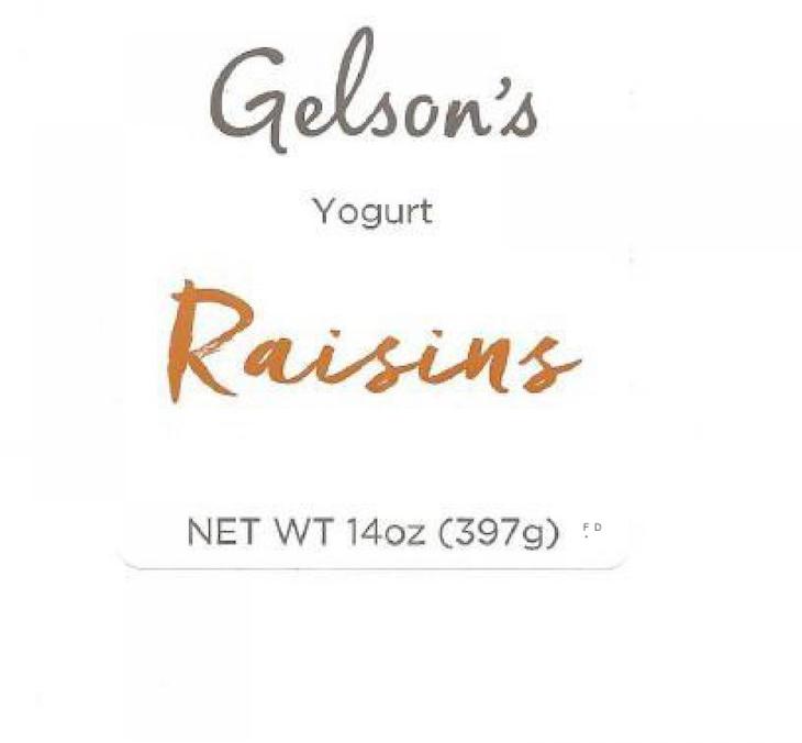 Gelson's Yogurt Raisins Recalled For Possible Peanuts