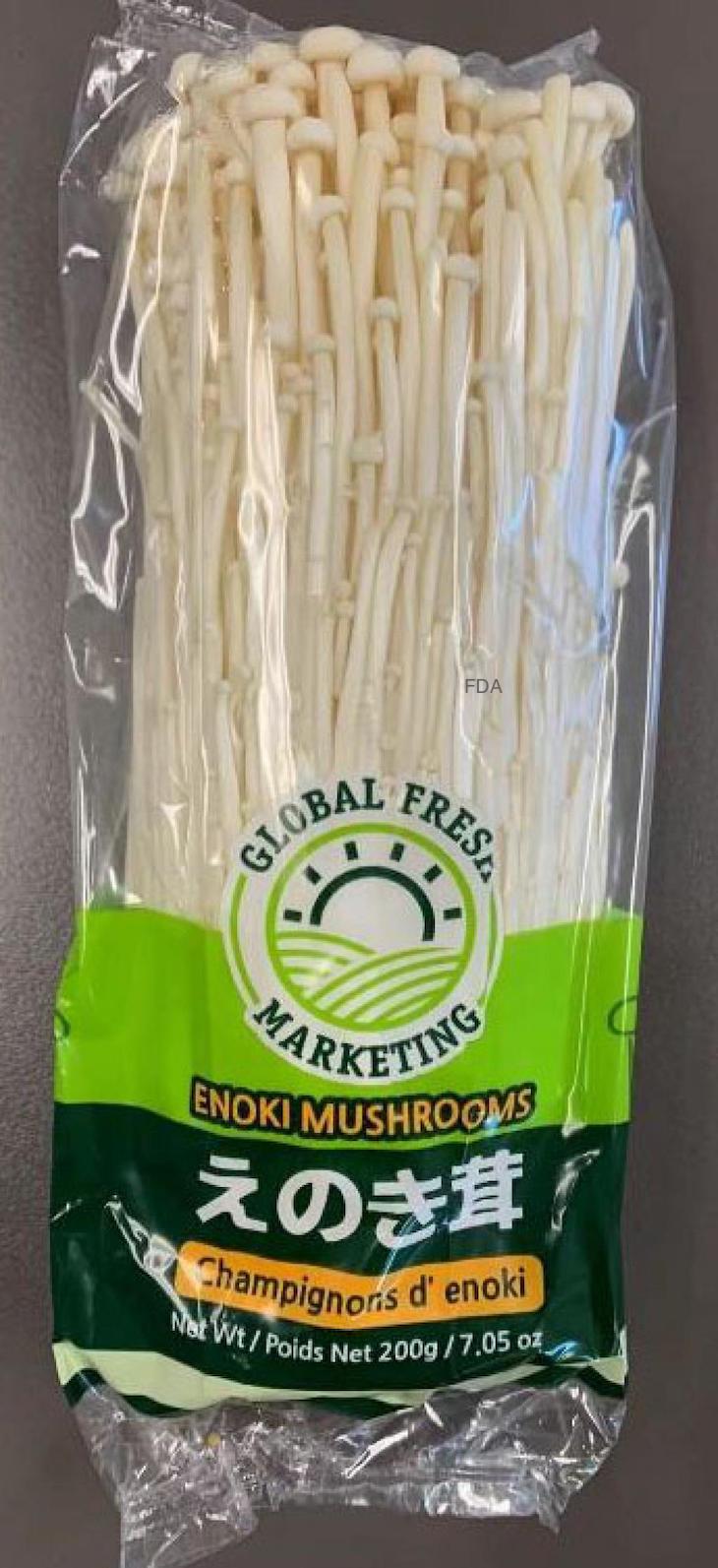Global Fresh Marketing Enoki Mushrooms Recalled For Listeria