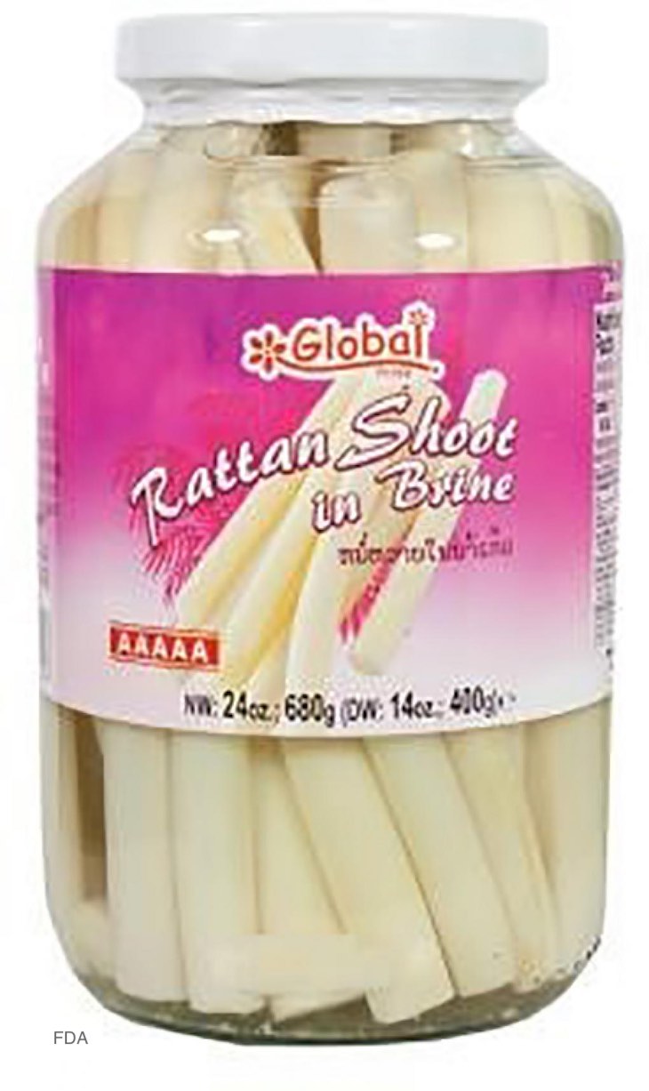 Global Pride Rattan Shoot in Brine Recalled For Sulfites