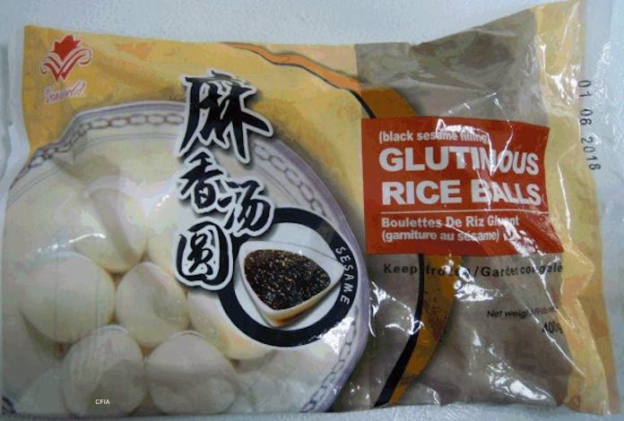 Glutinous Rice Balls Recall