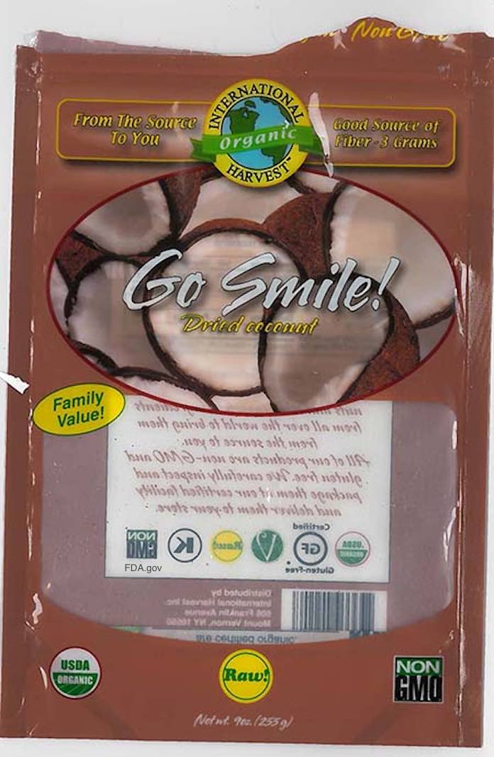 Go Smile Coconut Salmonella Recall