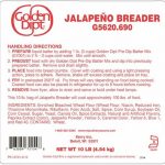 Golden Dipt Jalapeno Breader Recall