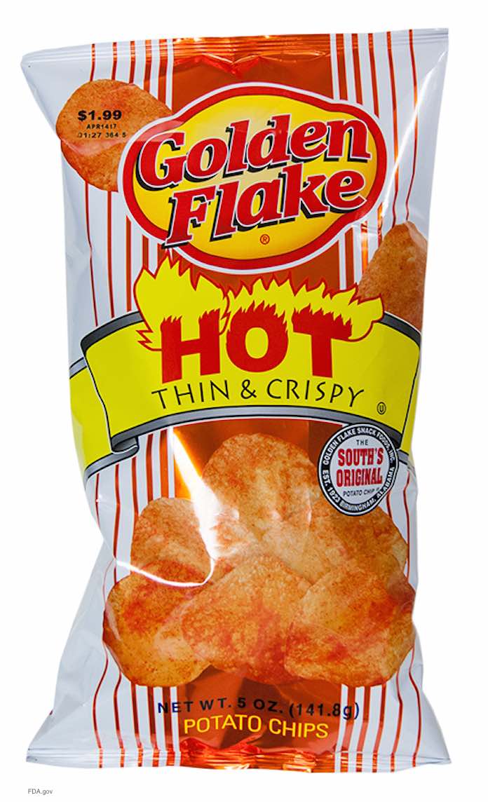 Golden Flake Hot Thin & Crispy Potato Chip Recall