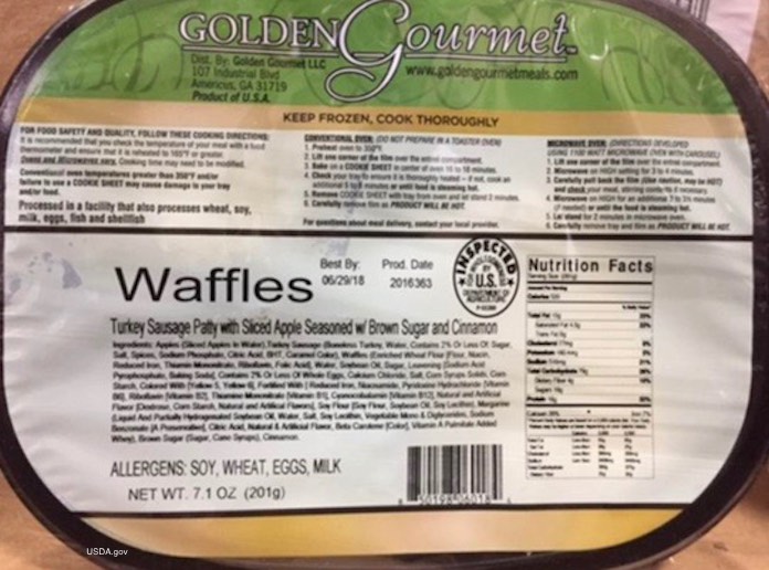 Golden Gourmet Waffle Listeria Recall