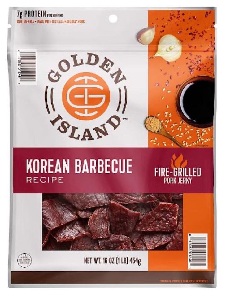 Golden Island Pork Jerky Korean BBQ Recalled For Metal