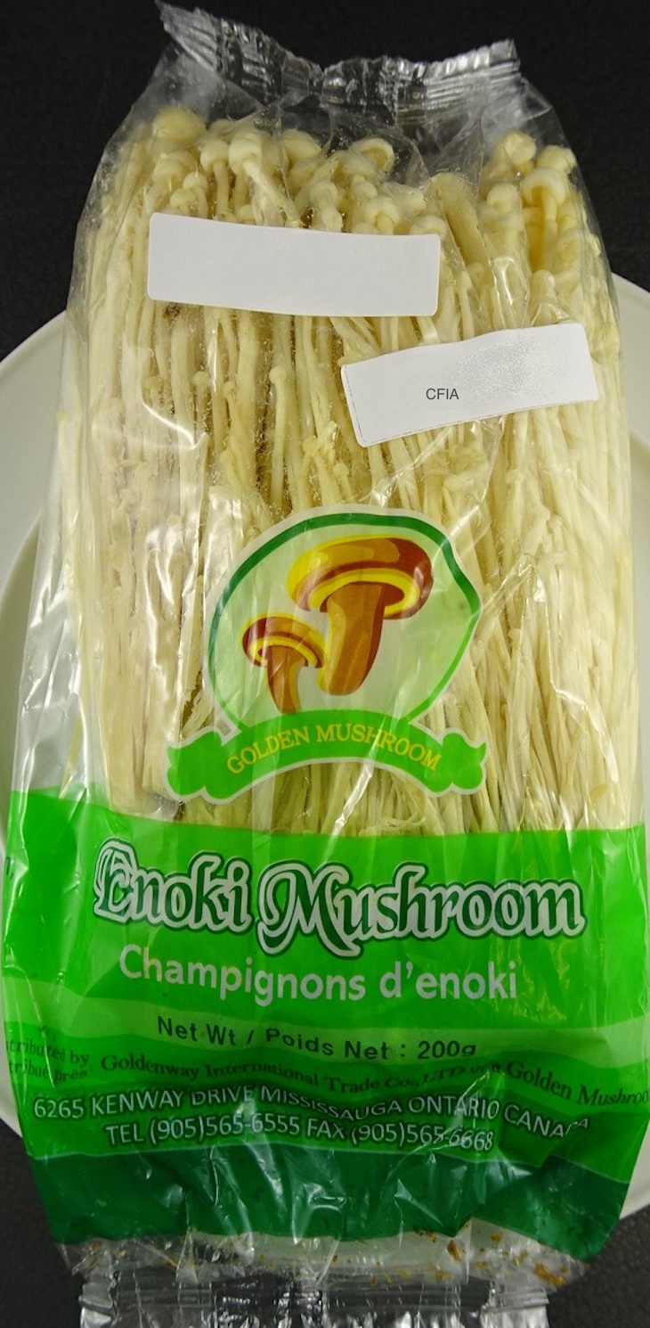 Golden Mushroom Enoki Mushrooms Recalled In Canada For Listeria