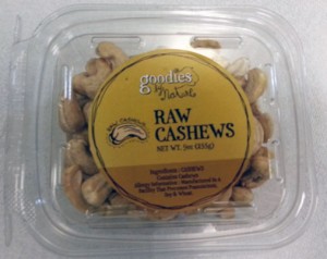 Goodies Raw Cashews Salmonella Recall