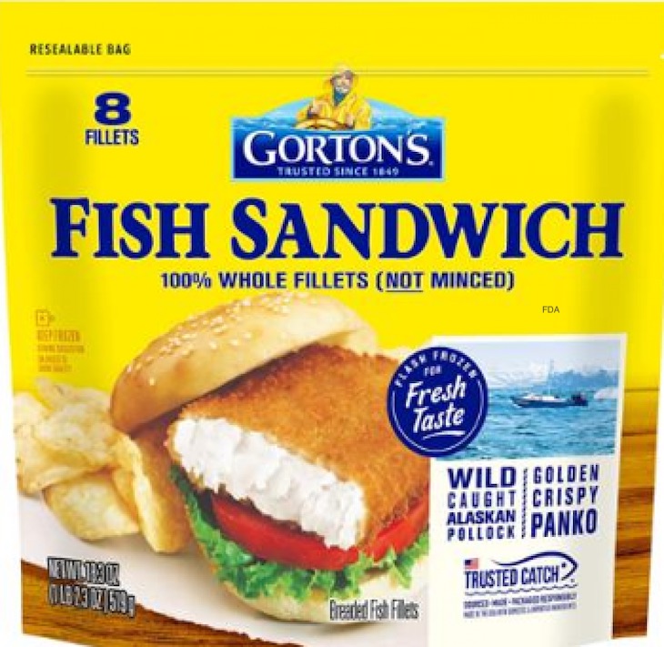 Gorton's Fish Sandwiches Recalled For Possible Bone Fragments