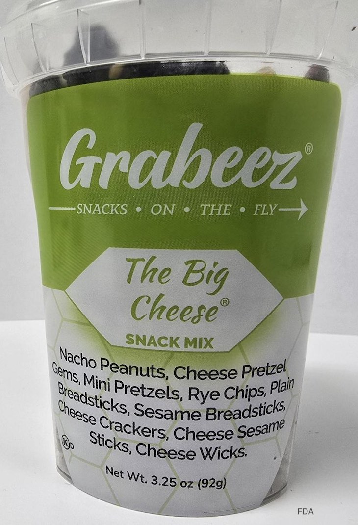 Grabeez The Big Cheese Snack Mix Cups Recalled For Almonds