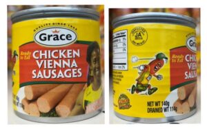 Grace Ready To Eat Chicken Vienna Sausages Recalled