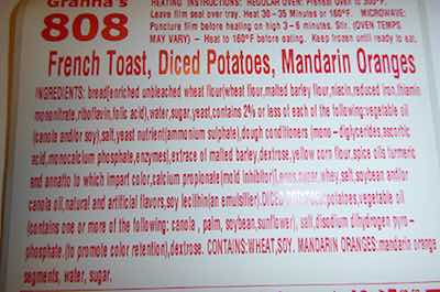 Granna French Toast Recall