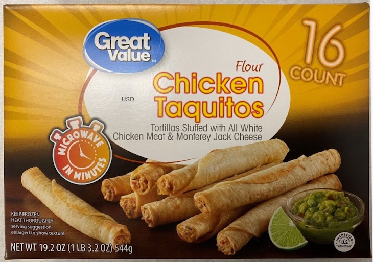Health Alert For Great Value Chicken Taquitos, Others For Foreign Material