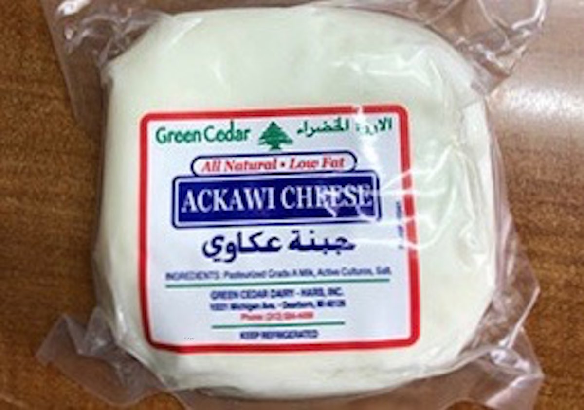Green Cedar Ackawi Cheese Listeria Recall