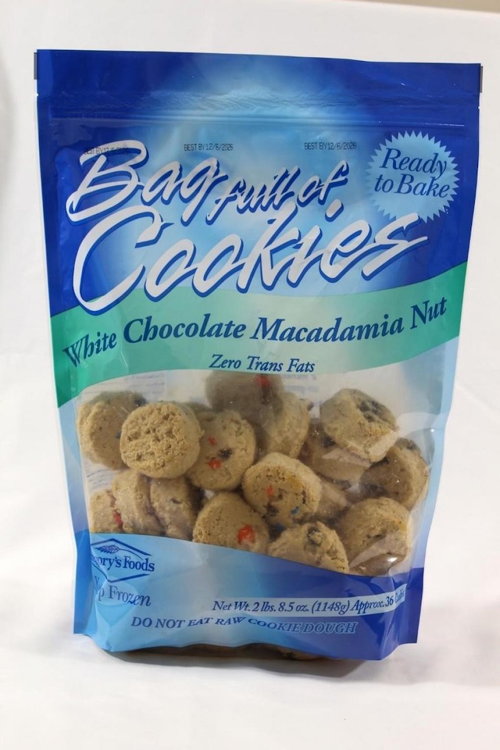 Gregory's Foods Big Bag of Cookies Recalled For Peanuts