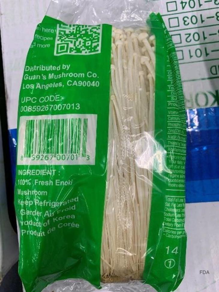 Guan's Enoki Mushrooms Recalled For Possible Listeria Contamination