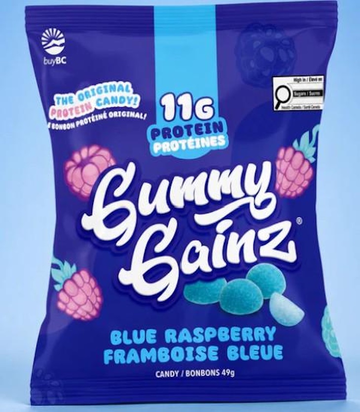 Gummy Gainz Protein Candy Recalled in Canada For Milk