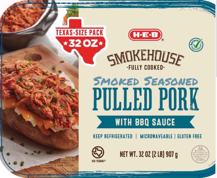 HEB Smokehouse Pulled Pork Recalled For Undeclared Soy