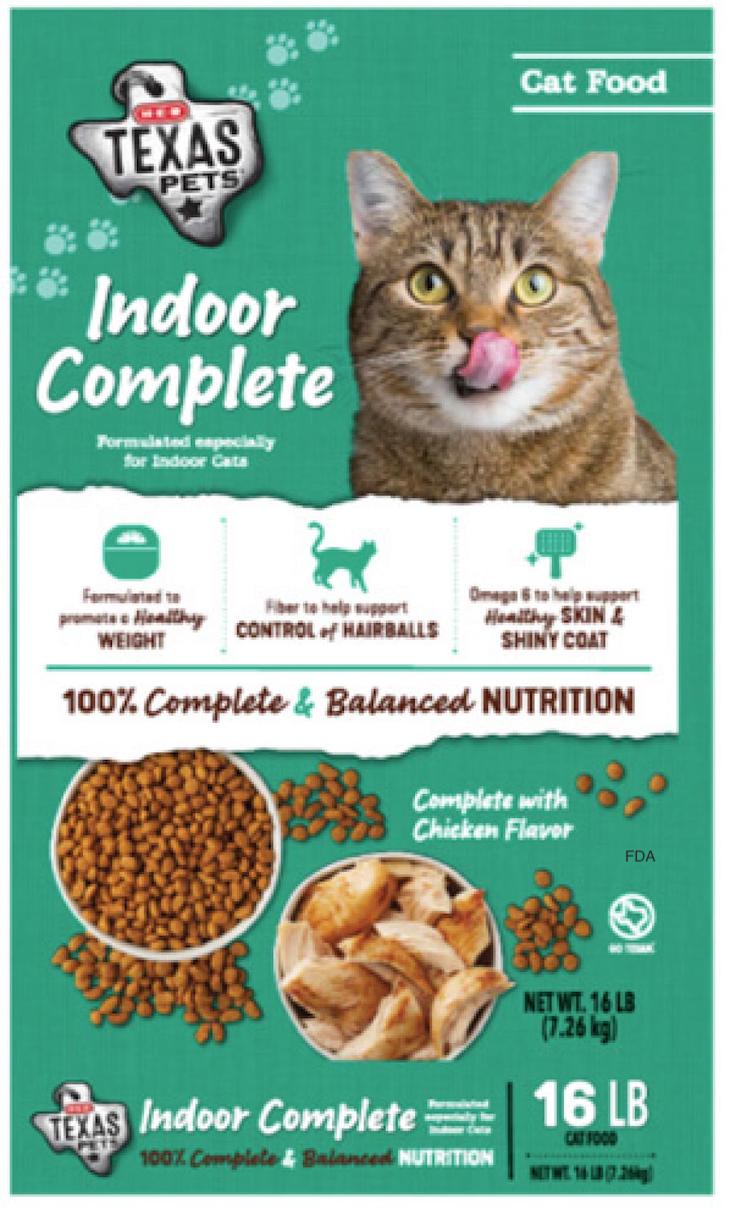 HEB Texas Pets Dry Cat Food Recalled For Possible Salmonella