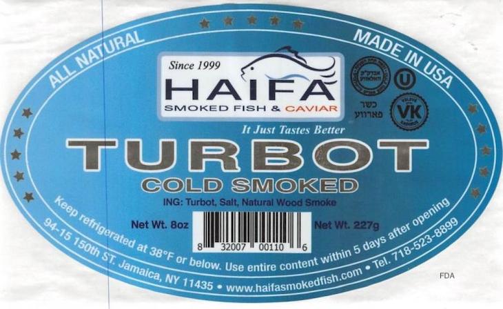 Haifa Smoked Fish Turbot Recalled For Possible Listeria