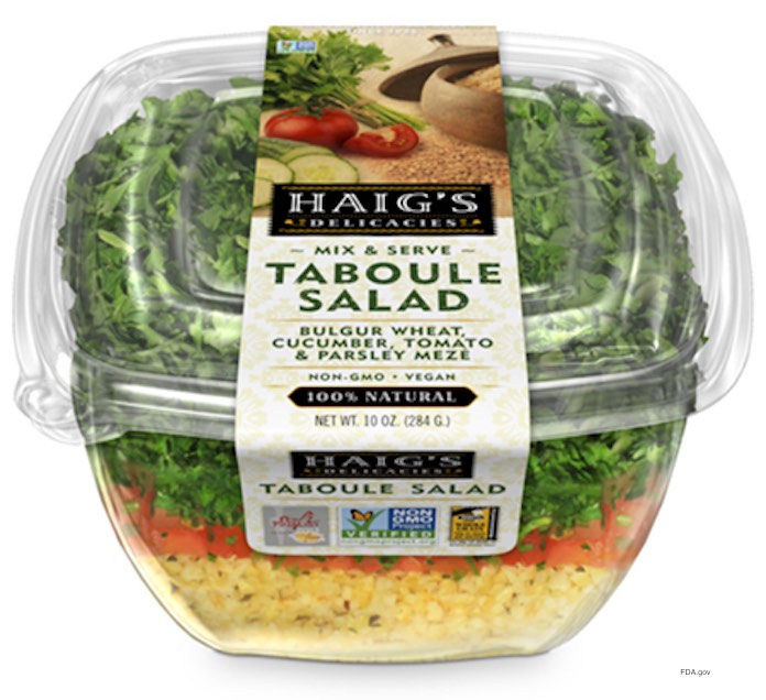Haig's Taboule Salad E. coli O157 Recall