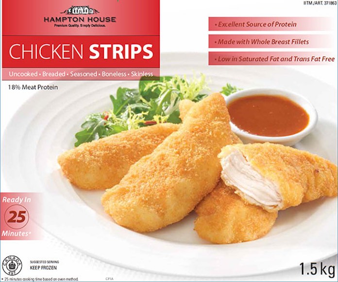 Hampton House Chicken Strips Recall