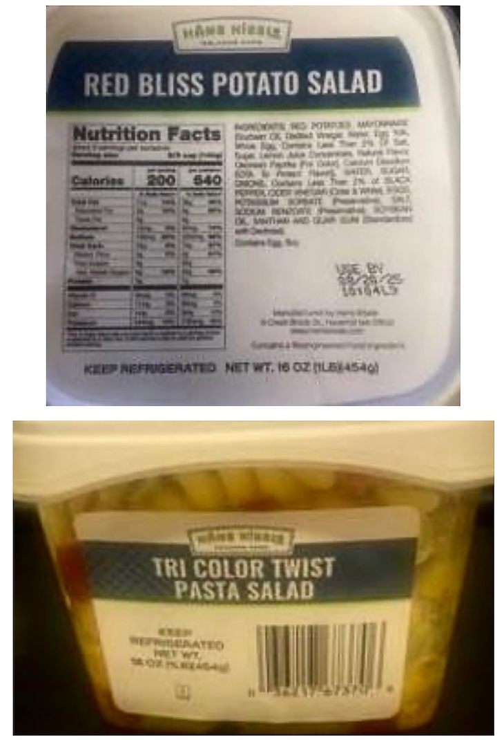 Hans Kissle Red Bliss Potato Salad Recalled For Wheat