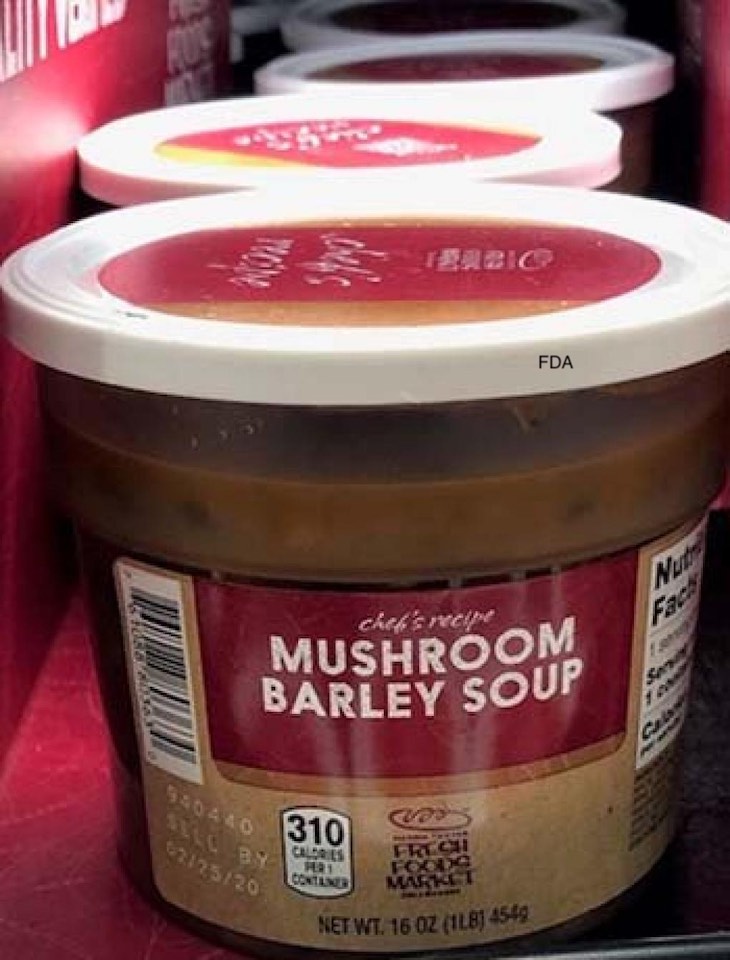 Harris Teeter Mushroom Barley Soup Recalled For Undeclared Milk