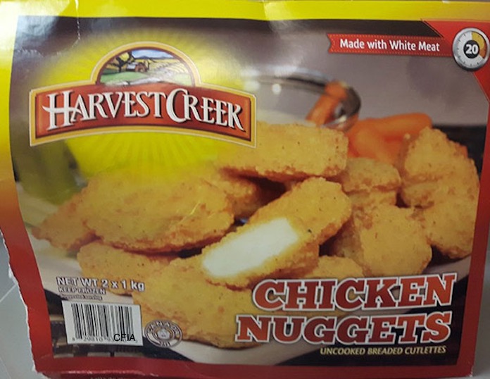 Harvest Creek Chicken Nuggets Salmonella Recall