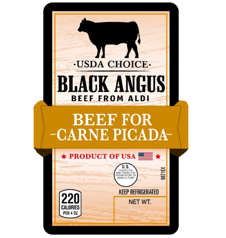 Health Alert For Aldi Carne Picada Black Angus Beef For Plastic