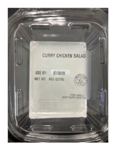 Health Alert For Mary's Harvest Curry Chicken Salad For Listeria