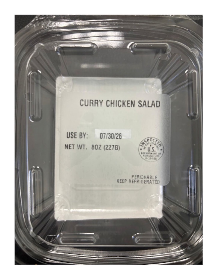 Health Alert For Mary's Harvest Curry Chicken Salad For Listeria