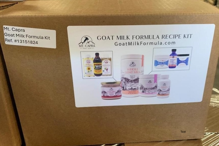 Healthwest Goat Milk Recipe Kit Recalled; Don't Feed to Infants