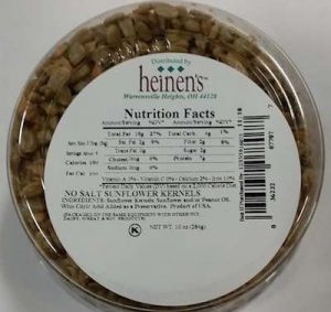 Heinens Sunflower Listeria Recall