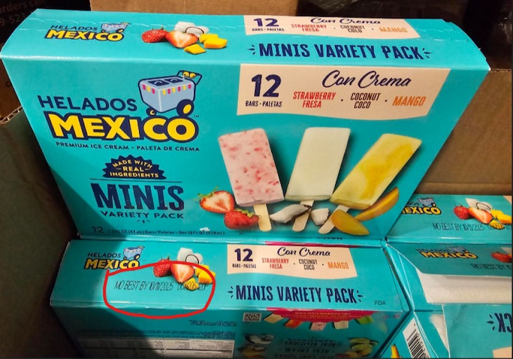 Helados Mexico Mini Cream Ice Cream Bars Recalled