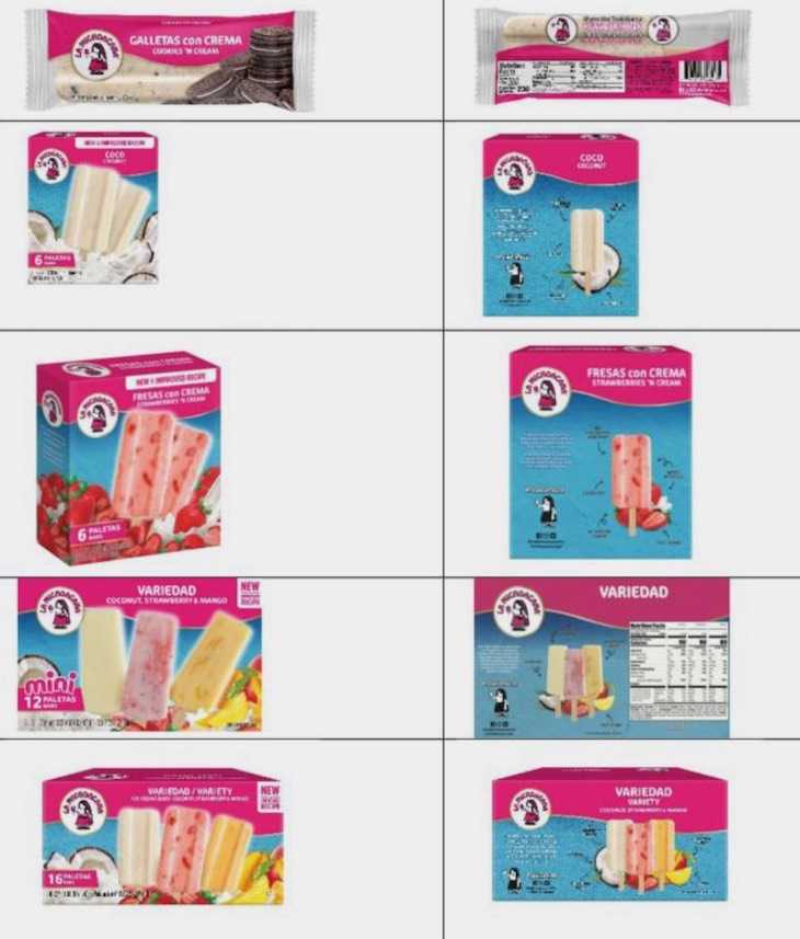 Helados Mexico and La Michoacana Ice Cream Recalled For Milk