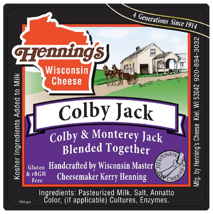 Henning's Colby Jack Cheese Recall