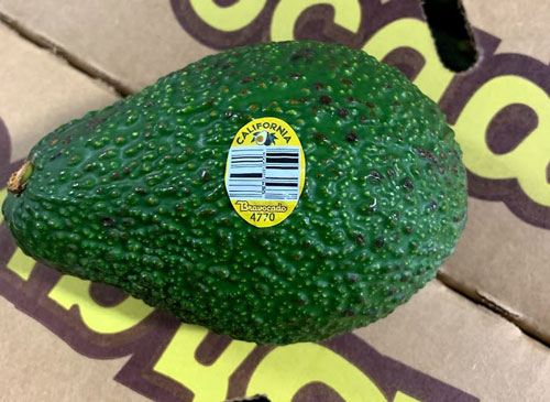 Henry Avocado Recall - CDC provided image - Conventionally Grown