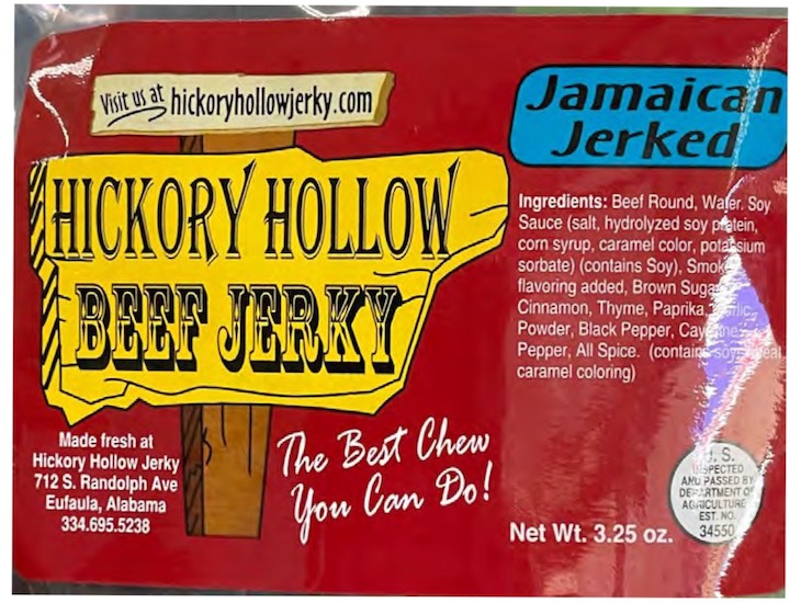 Hickory Hollow Jerky Recalled For Lack of Inspection 